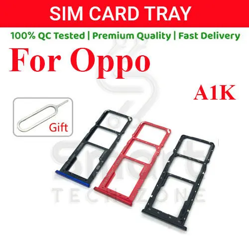 Oppo A1K Sim Tray Micro SD Card Slot with Sim Ejector Pin Replacement Part Sim Trays & Ejector Pins Price in Bangladesh - Mobile.com.bd