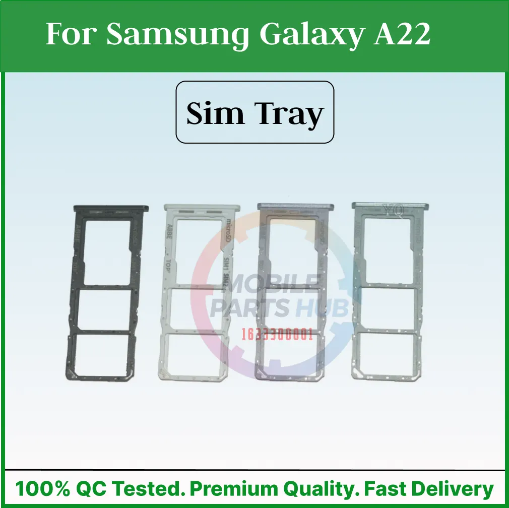 Samsung Galaxy A22 Sim Tray Micro SD Card Slot with Sim Ejector Pin Replacement Part Sim Trays & Ejector Pins Price in Bangladesh - Mobile.com.bd