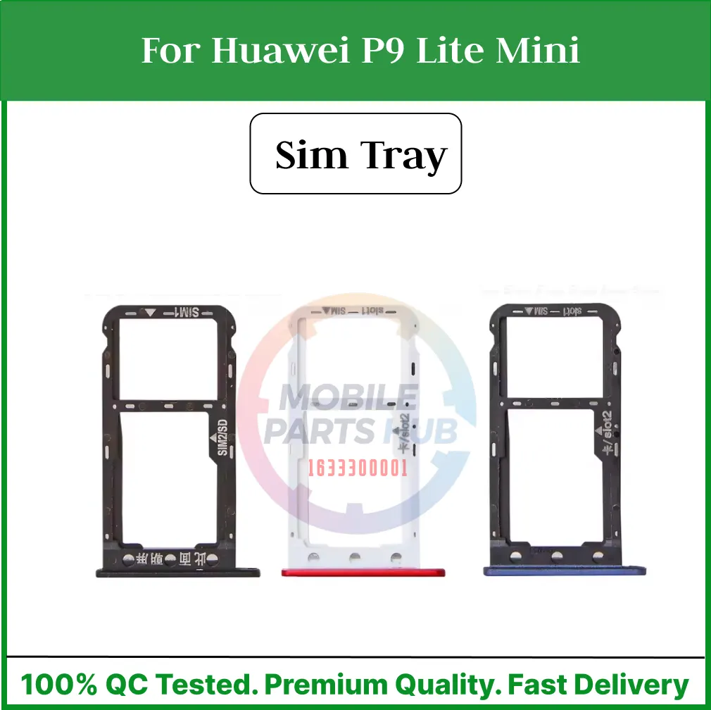 Huawei P9 Lite Mini Sim Tray Micro SD Card Slot with Sim Ejector Pin Replacement Part Sim Trays & Ejector Pins Price in Bangladesh - Mobile.com.bd