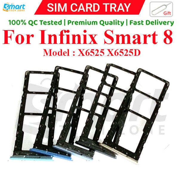 Infinix For Infinix Smart 8 X6525 X6525D Sim Tray Micro SD Card Slot with Sim Ejector Pin Replacement Part Sim Trays & Ejector Pins Price in Bangladesh - Mobile.com.bd