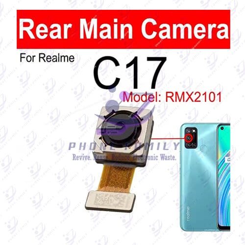Rear Camera For Realme C17 Back View Main Big Backside Camera Module Flex Cable Replacement Repair Spare Parts - Price in Bangladesh