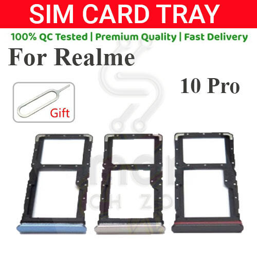 Realme 10 Pro Sim Tray Micro SD Card Slot with Sim Ejector Pin Replacement Part Replacement Parts Price in Bangladesh - Mobile.com.bd