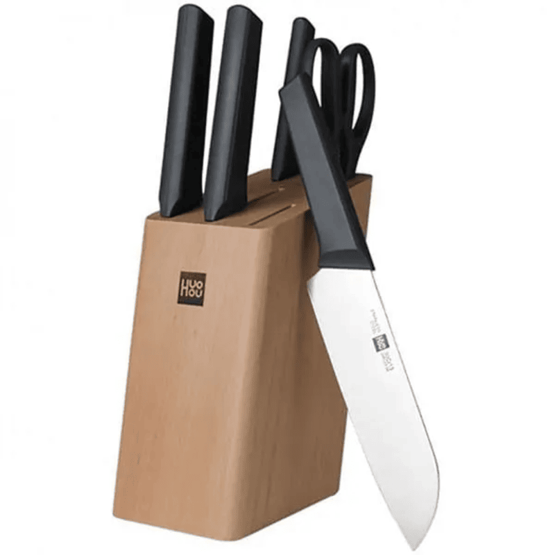Xiaomi Huohou 6in1 Stainless Steel kitchen knife set Kitchen Appliances Price in Bangladesh - Mobile.com.bd