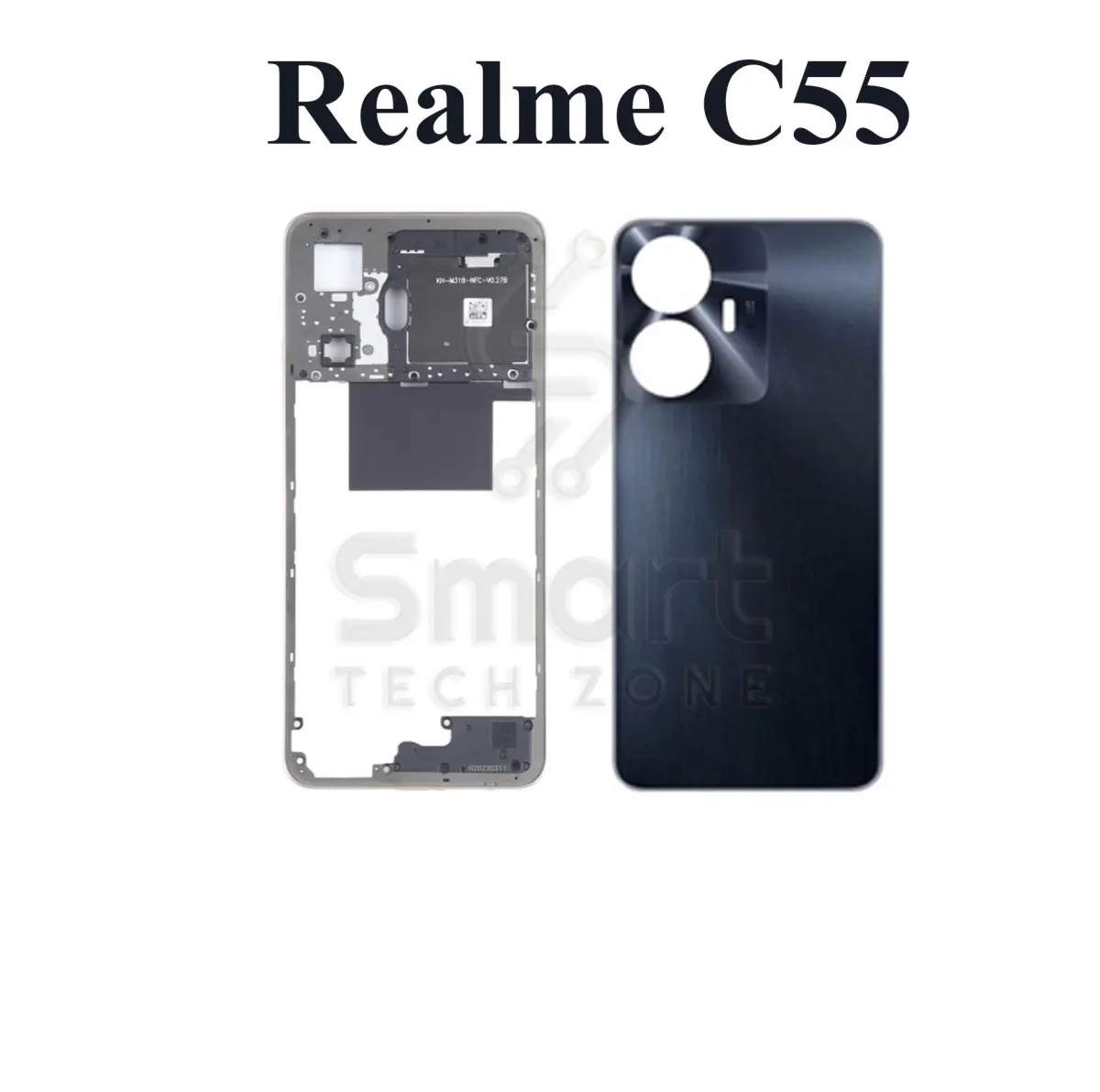Side Frame and Back Panel for Realme C55 Without Camera Glass Replacement Parts Price in Bangladesh - Mobile.com.bd