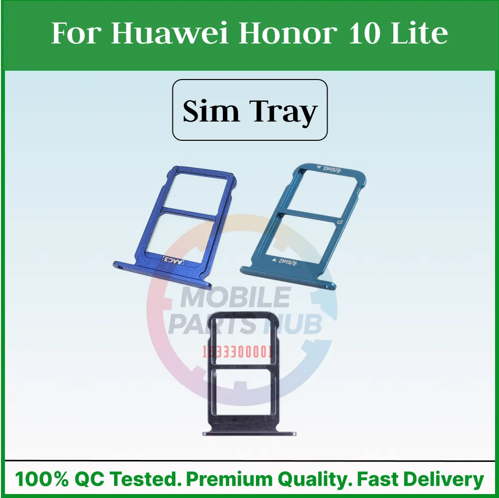 For Huawei Honor 10 Lite Sim Tray Micro SD Card Slot with Sim Ejector Pin Replacement Parts - Price in Bangladesh
