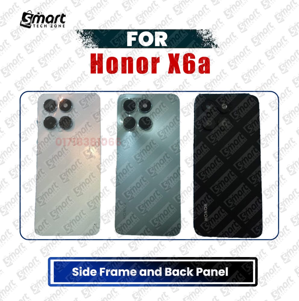 For Honor X6a Back Panel/Backshell/ Casing With Logo + Lens-All Colors Available Price in Bangladesh - Mobile.com.bd