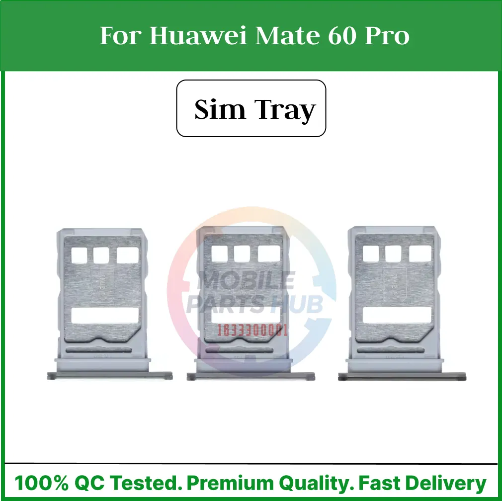 Huawei Mate 60 Pro Sim Tray Micro SD Card Slot with Sim Ejector Pin Replacement Part Sim Trays & Ejector Pins Price in Bangladesh - Mobile.com.bd