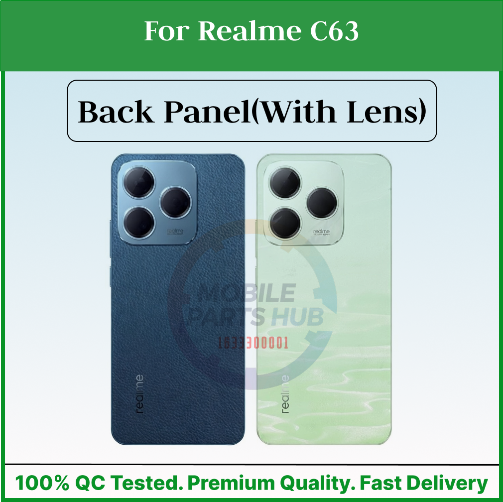 For Realme C63 Back Panel/Backshell/ Casing +Camera Lens With Logo-All Colors Available Mobile Parts & Accessories Price in Bangladesh - Mobile.com.bd