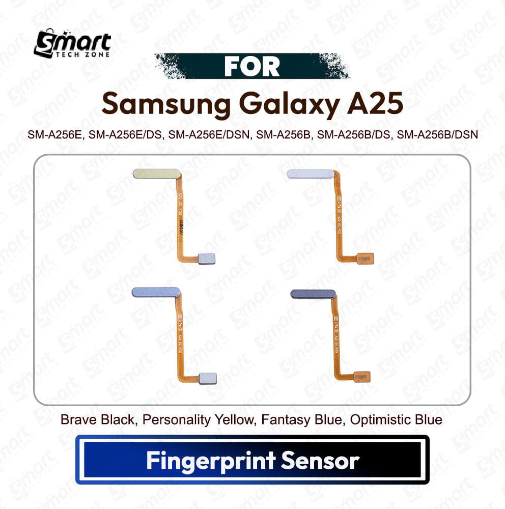 Samsung Galaxy A25 5G Fingerprint Sensor Flex Cable Home Button Scanner Replacement Repair Spare Part (SM-A256B) Price in Bangladesh - Mobile.com.bd