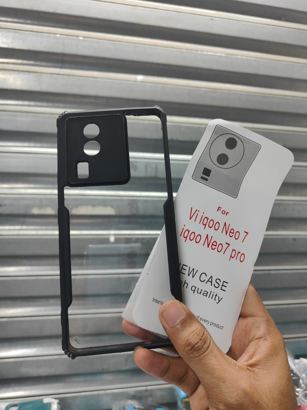 Xundd Back Cover for Vivo iQOO Neo 7 Transparent Hybrid Hard PC Back Bumper