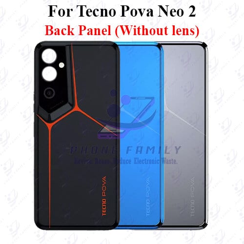 For Tecno Pova Neo 2 Back Panel/Backshell/ Casing Side Button With Logo-All Colors Available Price in Bangladesh - Mobile.com.bd