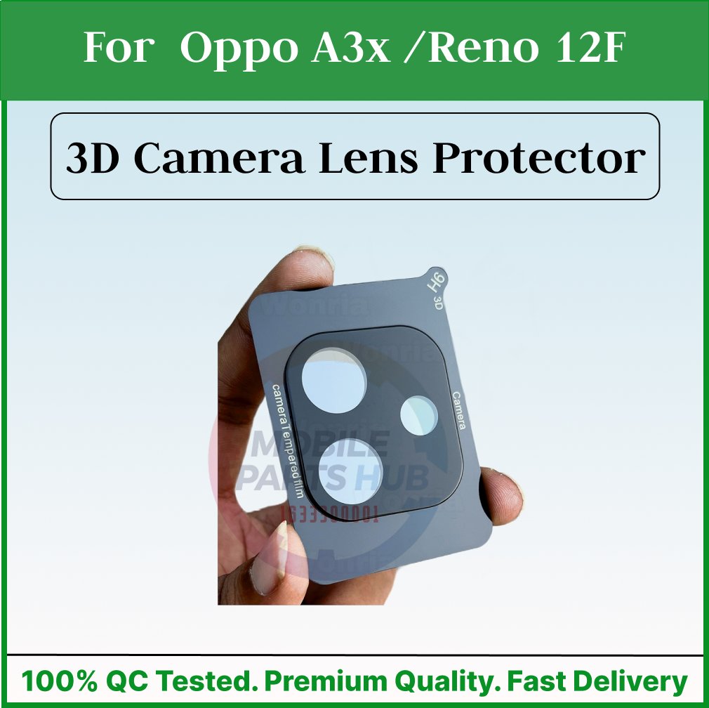 3D Back Camera Lens Glass Protector for Oppo A3x /Reno 12F | Full Camera Coverage I 3D Lens Shield I Oil Resistant Mobile Parts & Accessories Price in Bangladesh - Mobile.com.bd