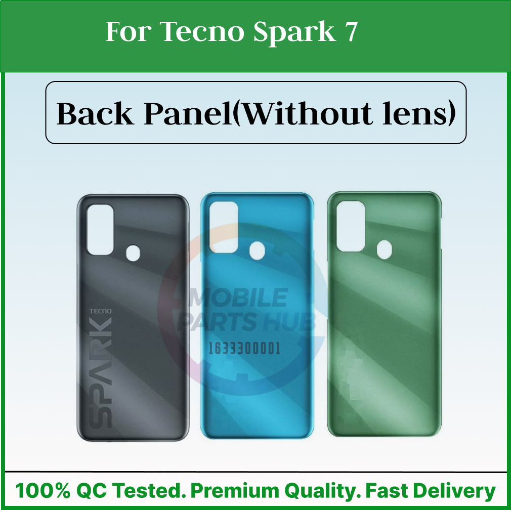 For Tecno Spark 7 Back Panel/Backshell/ Casing + Side Button With Logo-All Colors Available Mobile Parts & Accessories Price in Bangladesh - Mobile.com.bd