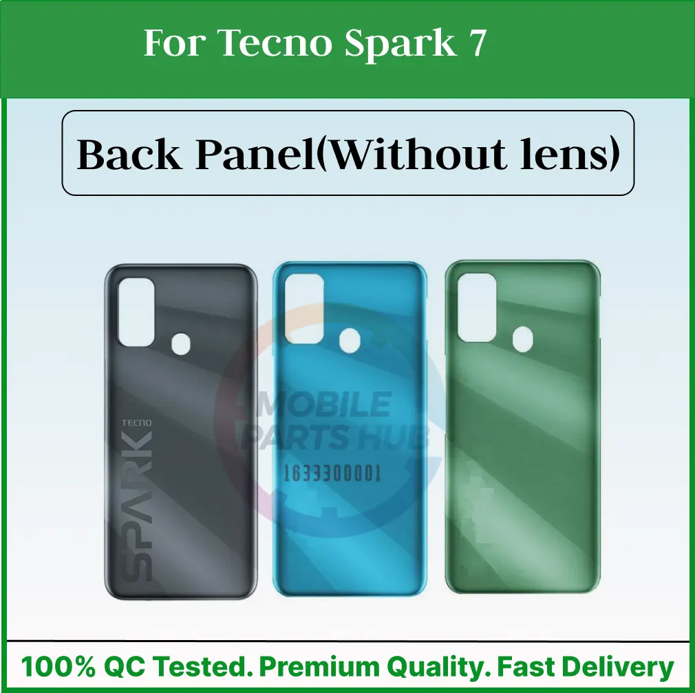 For Tecno Spark 7 Back Panel/Backshell/ Casing + Side Button With Logo-All Colors Available Back Panels & Housings Price in Bangladesh - Mobile.com.bd