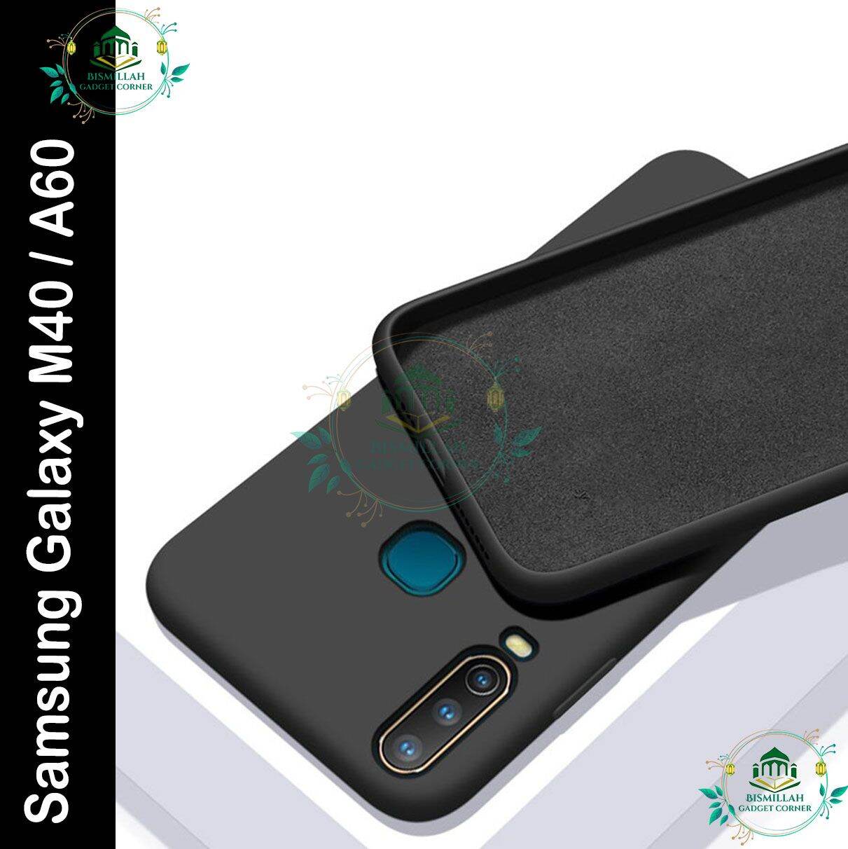 Premium Liquid Silicone Phone case for Samsung Galaxy M40 / Samsung Galaxy A60 Liquid Silicon Mobile Back Case Soft Silicone Phone Cover