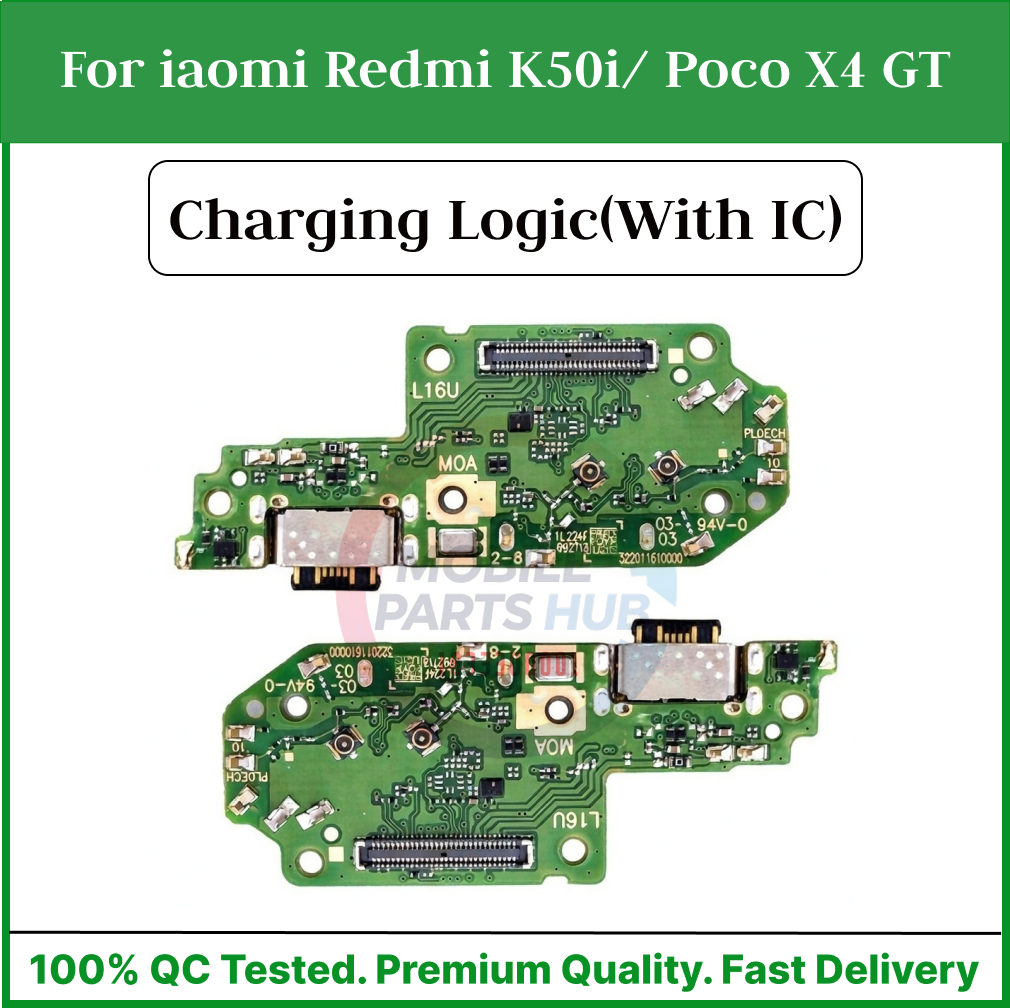Charging Logic Board For Xiaomi Redmi K50i/ Poco X4 GT Charging Port USB Plug PCB Dock Connector Spare parts Mobile Parts & Accessories Price in Bangladesh - Mobile.com.bd