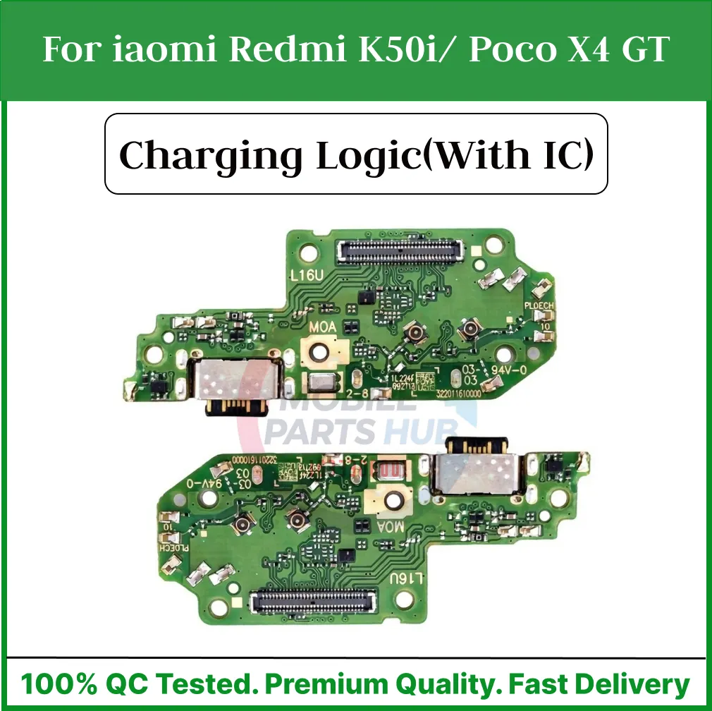 Charging Logic Board For Xiaomi Redmi K50i/ Poco X4 GT Charging Port USB Plug PCB Dock Connector Spare parts Charging Port Parts Price in Bangladesh - Mobile.com.bd