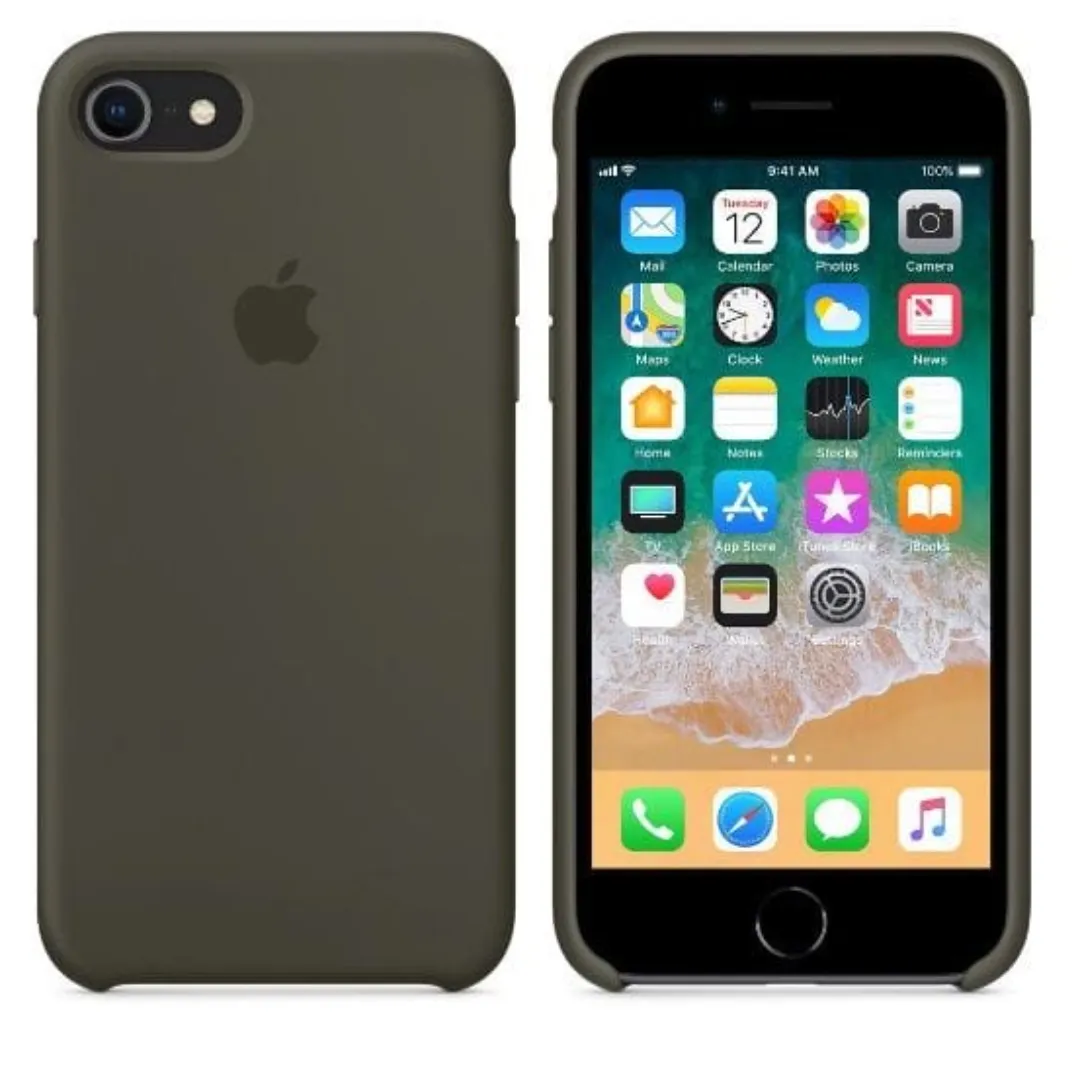 Premium Liquid Silicon Phone Case For Apple Iphone 7/8 Luxury Liquid Silicone Protection Back Cover Soft Case - Redmi Note 11 Back Cover (Back Case Cover For Smartphone)