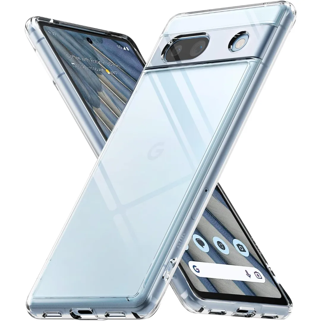 Google Pixel 7A Premium Silicone Case Crystal Clear Soft Tpu Ultra-Thin Transparent Flexible Protective Mobile Phone Back Cover Phone Cases & Covers Price in Bangladesh - Mobile.com.bd