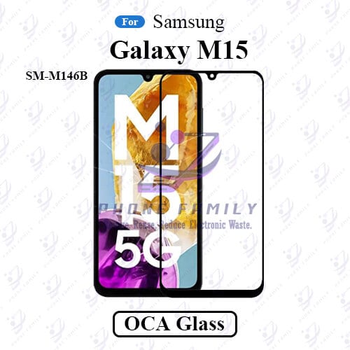For Samsung Galaxy M15 SM-M156B LCD Display Touch Screen Front Glass Lens + Lamination OCA , Not Tempered Glass Protector Oca Glass Price in Bangladesh - Mobile.com.bd