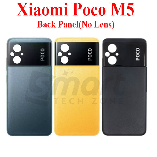 Xiaomi Poco M5 Back Panel/Backshell/ Casing + Without Camera Lens + Side Buttons With Logo-All Colors Available Replacement Parts Price in Bangladesh - Mobile.com.bd