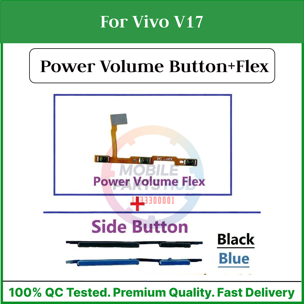 Vivo V17  Power on / off Switch Button Side Volume Up Down Buttons +Flex Cable Replacement Parts Mobile Parts & Accessories Price in Bangladesh - Mobile.com.bd