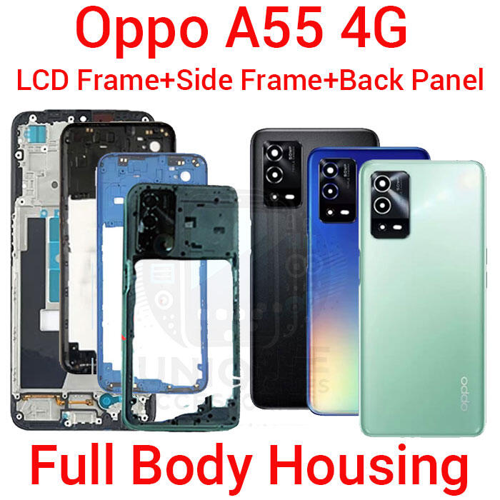 Oppo A55 4G Full Body Housing With Camera Glass (LCD Frame, Side/Middle Frame, Back Panel/Backshell, Camera Glass) Back Panels & Housings Price in Bangladesh - Mobile.com.bd