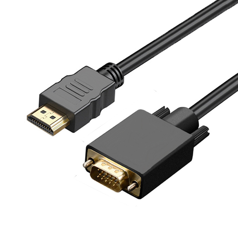 Premium 6ft HDMI to VGA Adapter Cable Full HD 1080p Converter for Laptop PC Monitor and Projector - Price in Bangladesh