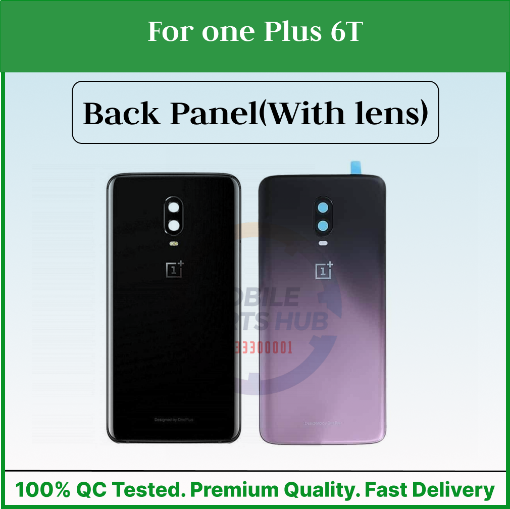For one Plus 6T Back Panel/Backshell/ Casing +Camera Lens With Logo-All Colors Available Mobile Parts & Accessories Price in Bangladesh - Mobile.com.bd