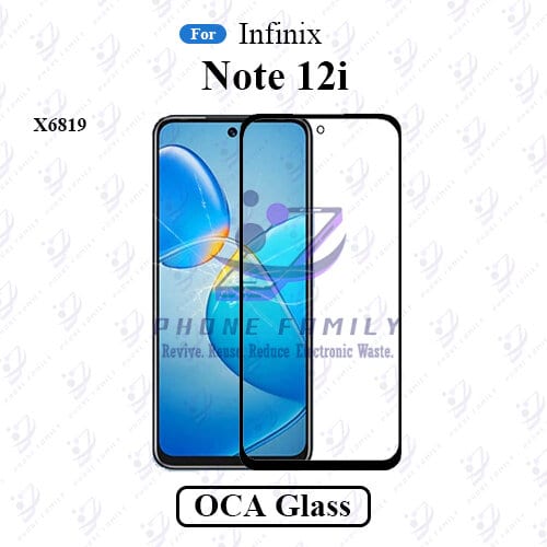 For Infinix Note 12i X6819 Display Touch Screen Front Glass Lens + Lamination OCA , Not Tempered Glass Protector - Price in Bangladesh
