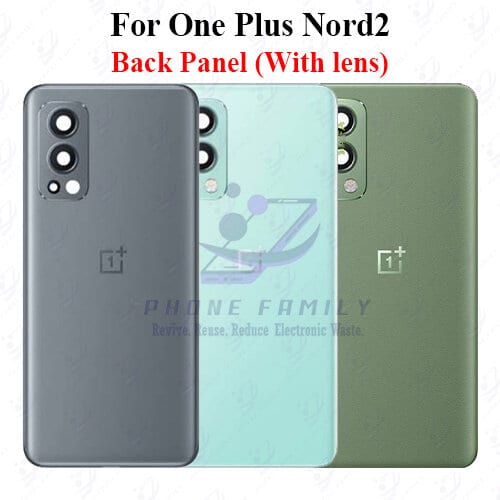 For onePlus Nord 2 Back Panel/Backshell/ Casing +Camera Lens With Logo-All Colors Available Price in Bangladesh - Mobile.com.bd