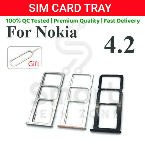 Nokia 4.2 Sim Tray Micro SD Card Slot with Sim Ejector Pin Replacement Part Replacement Parts Price in Bangladesh - Mobile.com.bd