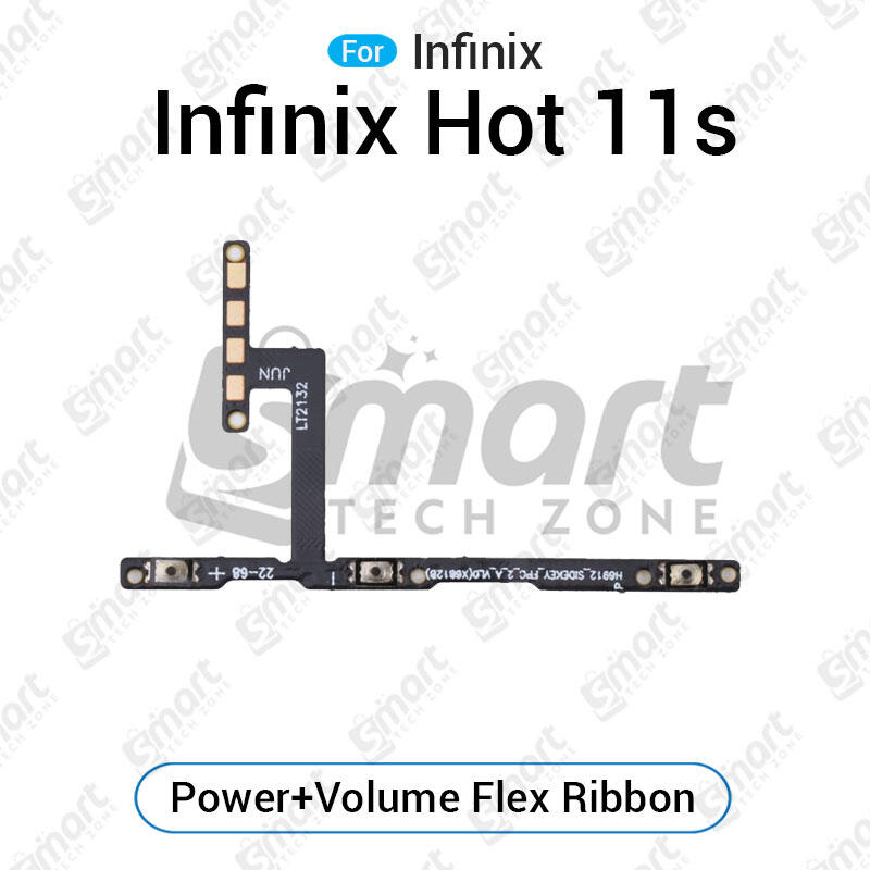 Infinix Hot 11s Power On/Off Switch Button Side Volume Up Down Buttons Flex Cable Replacement Parts (Wholesale) Price in Bangladesh - Mobile.com.bd