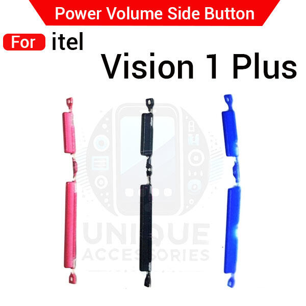 itel Compatible with itel Vision 1 Plus External Side Buttons Power On Off + Volume Control Button Outside Side Keys Buttons & Key Parts Price in Bangladesh - Mobile.com.bd
