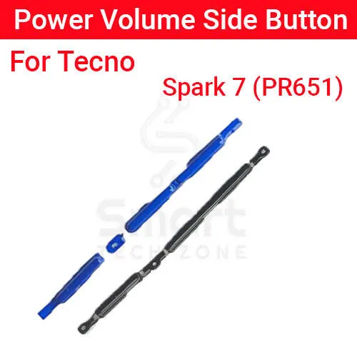 Power Volume Out Side Key Side Button For Tecno Spark 7 External Volume Button + Power ON OF Replacement Parts Price in Bangladesh - Mobile.com.bd