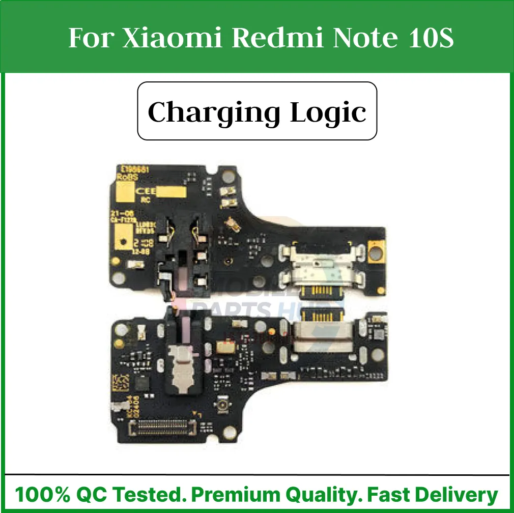 Charging Logic Board For Xiaomi Redmi Note 10S Charging Port For (M2101K7BG) USB Plug PCB Dock Connector Replacement Parts Charging Port Parts Price in Bangladesh - Mobile.com.bd