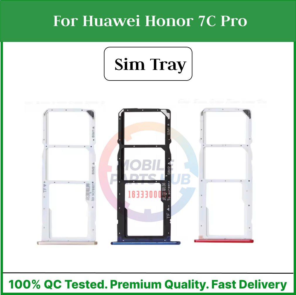 Huawei Honor 7C Pro Sim Tray Micro SD Card Slot with Sim Ejector Pin Replacement Part Mobile Parts & Accessories Price in Bangladesh - Mobile.com.bd