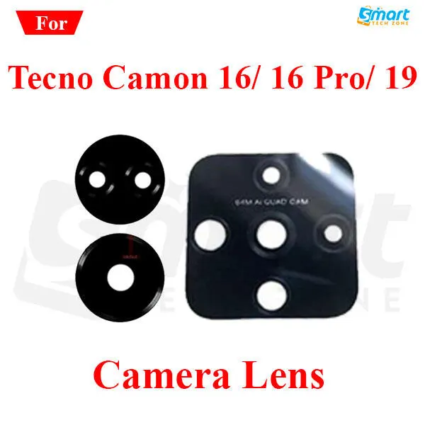 Back Rear Camera Lens Glass Compatible with Tecno Camon 16/ 16 Pro/ 19 Camera Lens Glass Without Frame Replacement Parts Price in Bangladesh - Mobile.com.bd