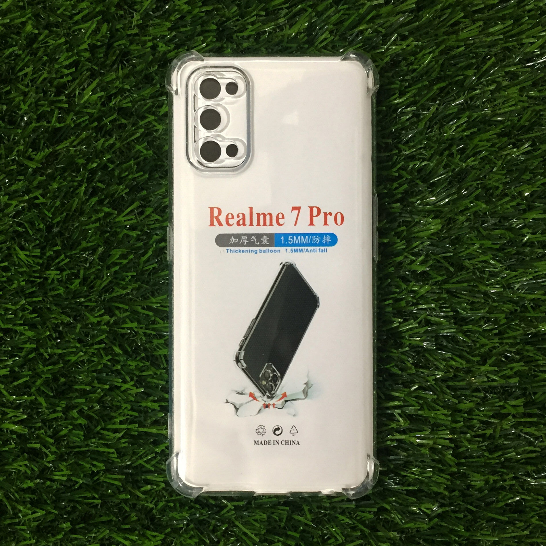 Realme 7 Pro Soft Silicone Transparent Back Cover Full Protection Shock Proof/ Break Proof Phone Case