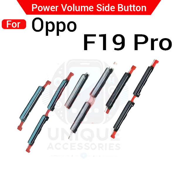 Compatible with Oppo F19 Pro External Side Buttons Power On Off + Volume Control Button Outside Side Keys - Price in Bangladesh