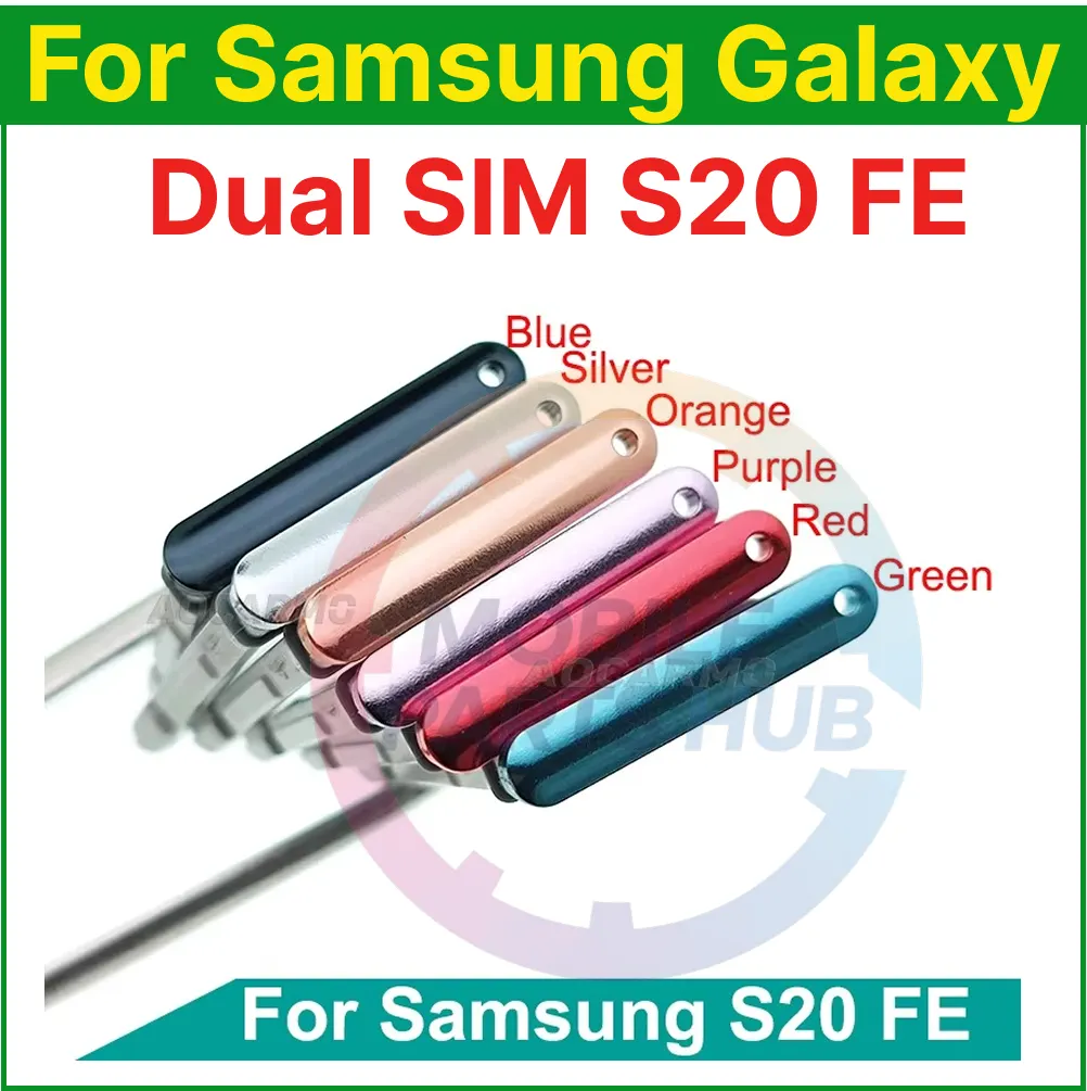 Samsung Galaxy S20 FE Sim Tray Micro SD Card Slot Holder Reader Socket with Sim Ejector Pin Replacement Parts Sim Trays & Ejector Pins Price in Bangladesh - Mobile.com.bd