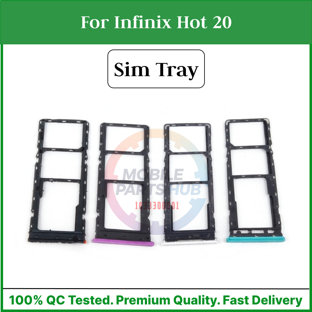 For Infinix Hot 20 Sim Tray Micro SD Card Slot with Sim Ejector Pin Replacement Parts Mobile Parts & Accessories Price in Bangladesh - Mobile.com.bd