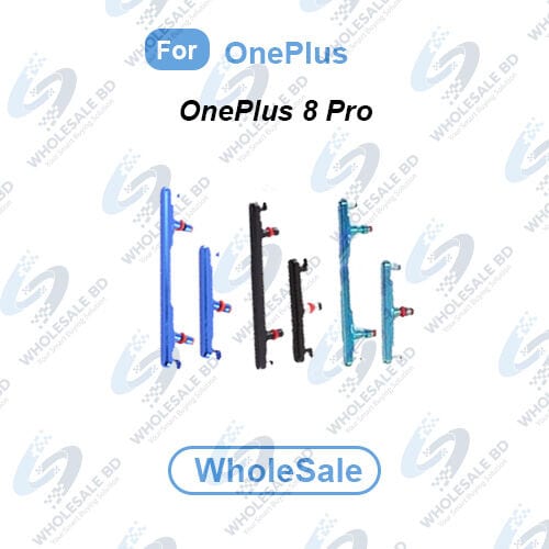 Power Volume Out Side Key Side Button For OnePlus 8 Pro (IN2023, IN2020, IN2021, IN2025) External Volume Button + Power ON OFF (Wholesale) - Price in Bangladesh