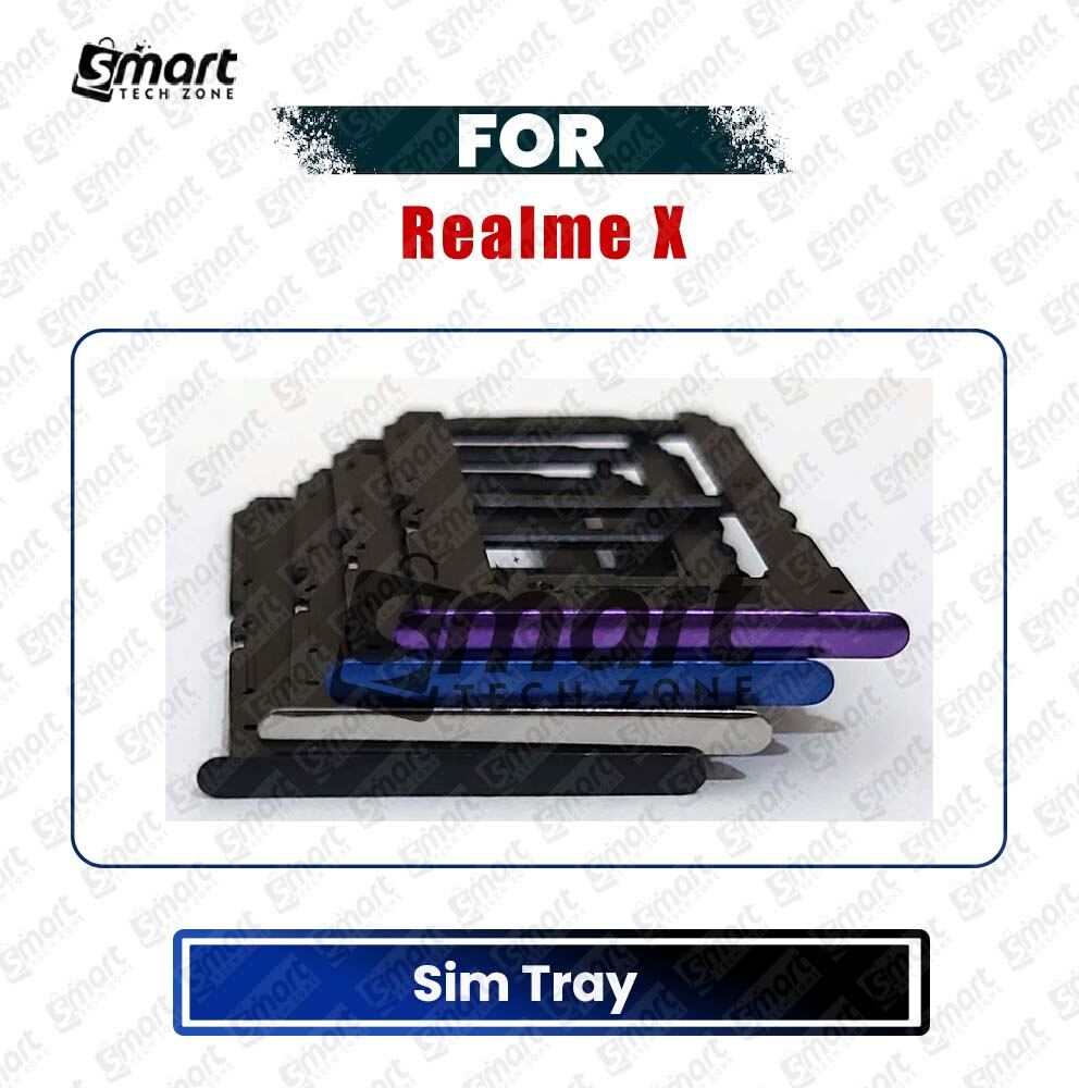 Realme X RMX1901 RMX1903 Sim Tray Micro SD Card Slot with Sim Ejector Pin Replacement Part Replacement Parts Price in Bangladesh - Mobile.com.bd