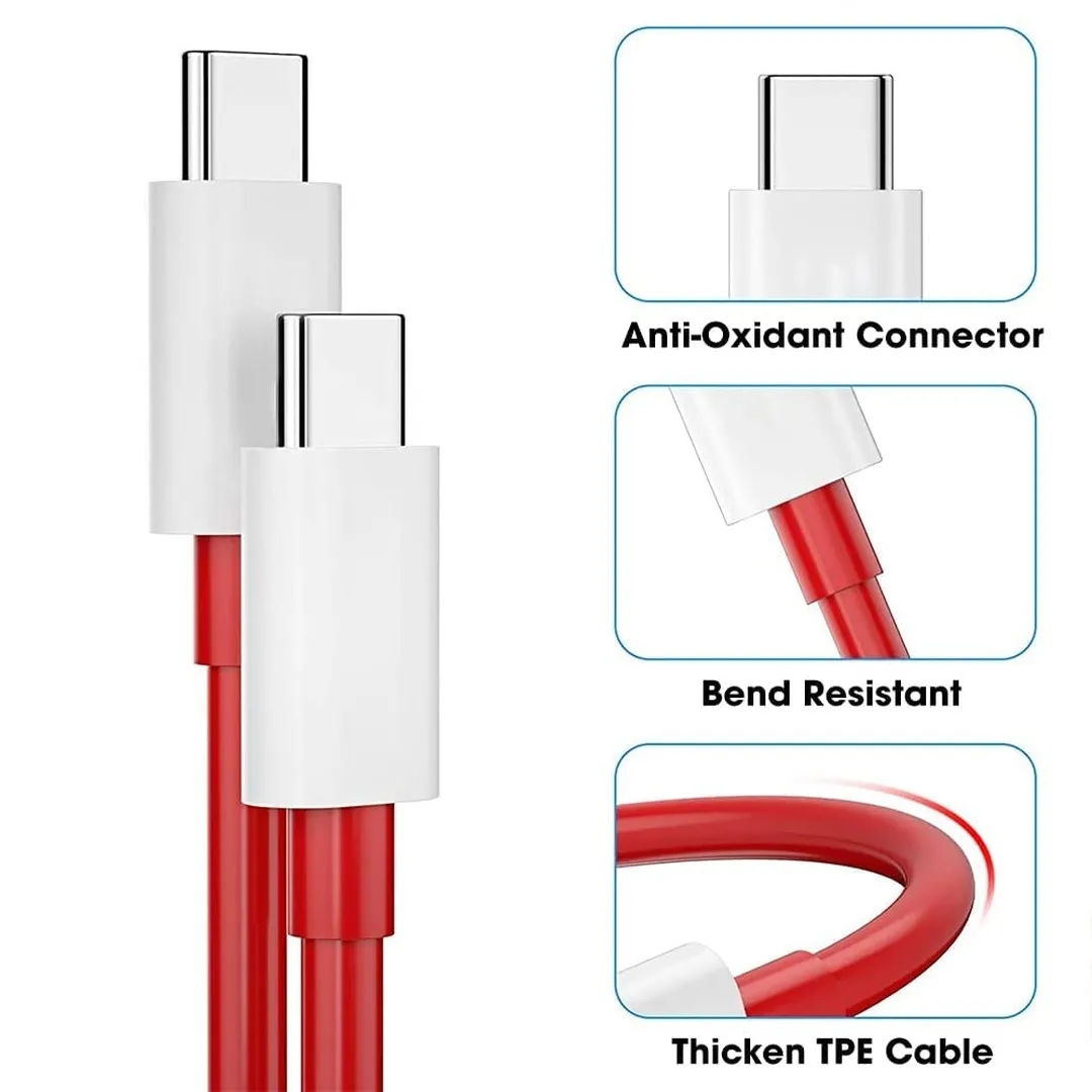 OnePlus Warp Charge Type-C Cable 100 cm - Cable Protector C/C Cables Price in Bangladesh - Mobile.com.bd