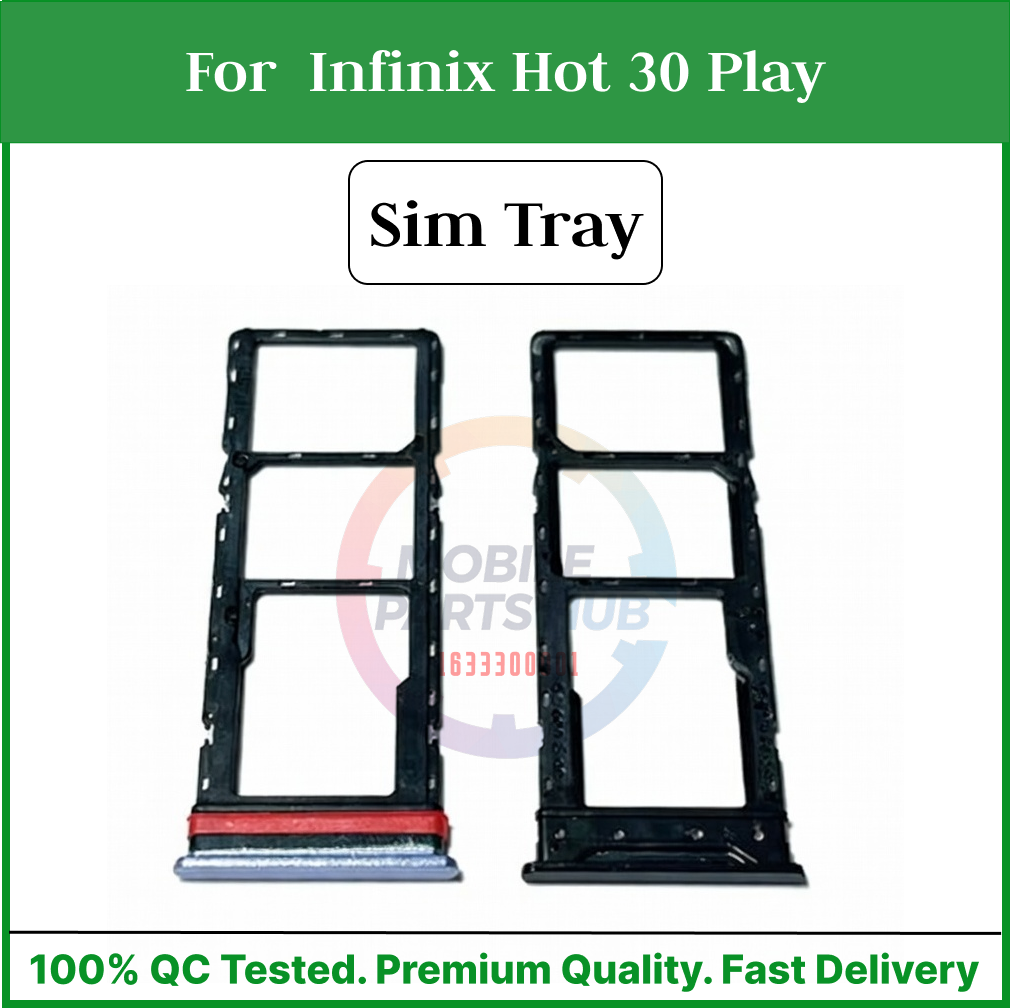 For Infinix Hot 30 Play Sim Tray Micro SD Card Slot with Sim Ejector Pin Replacement Parts Mobile Parts & Accessories Price in Bangladesh - Mobile.com.bd