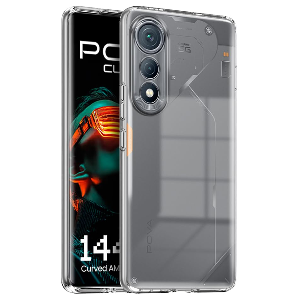 Original Premium Liquid Transparent Phone cover for Tecno Pova Curve 5G Back Cover