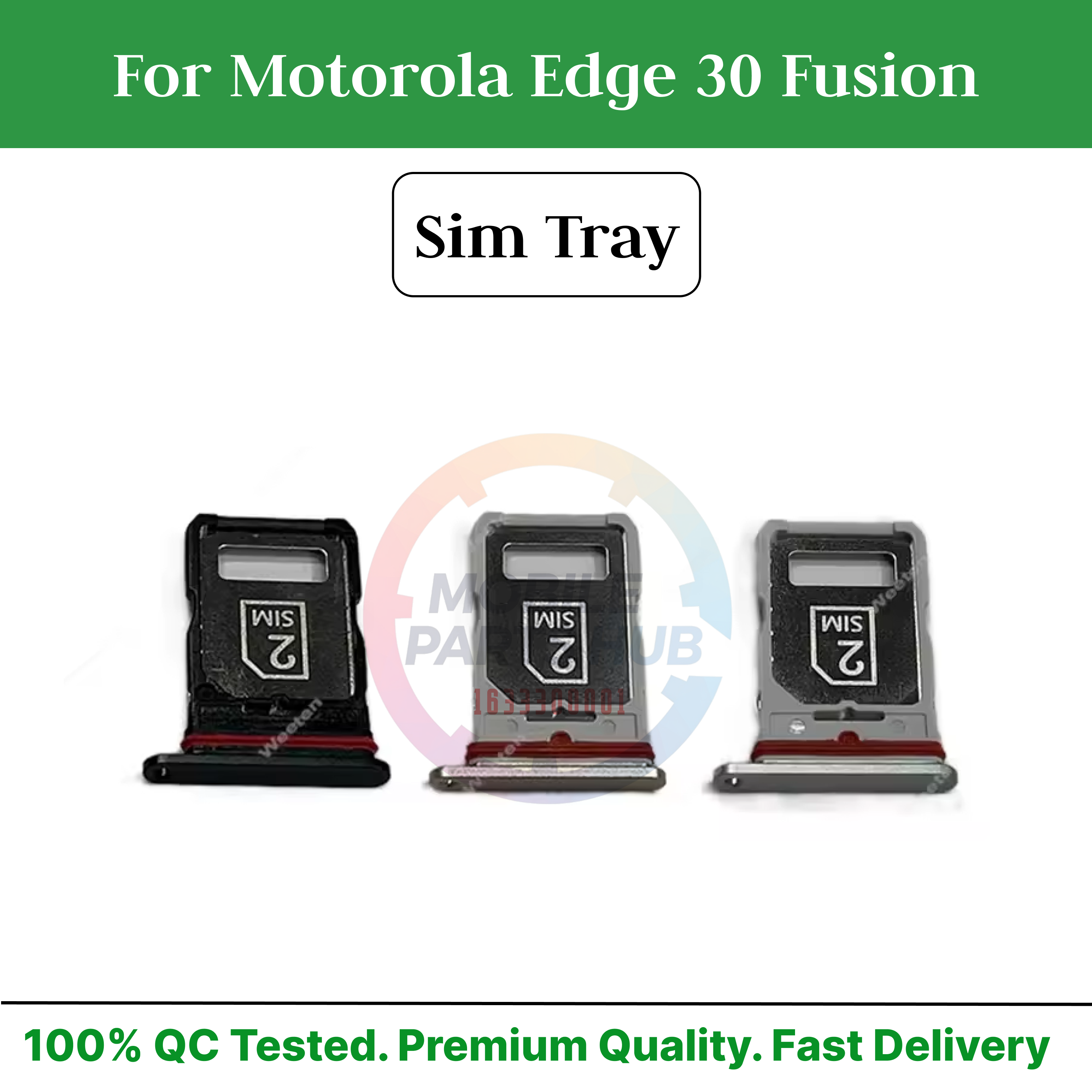 Motorola Edge 30 Fusion Nano Sim Card Tray Holder Sim Adaptor With Free Sim Ejector Pin Replacement Part