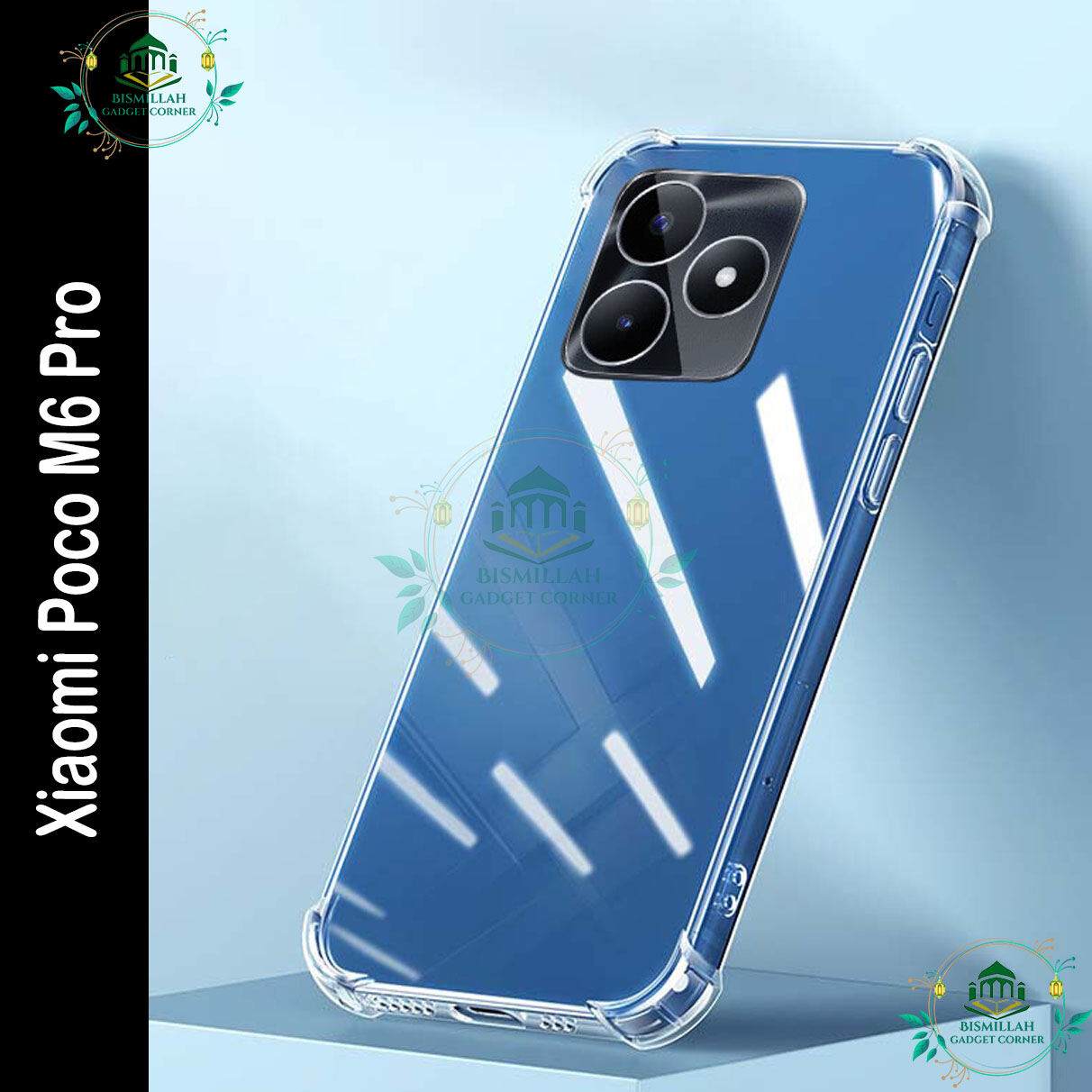 Xiaomi Transparent back cover For Xiaomi Poco M6 Pro Luxury transparent Protect Back Cover Soft Case Case & Cover Price in Bangladesh - Mobile.com.bd