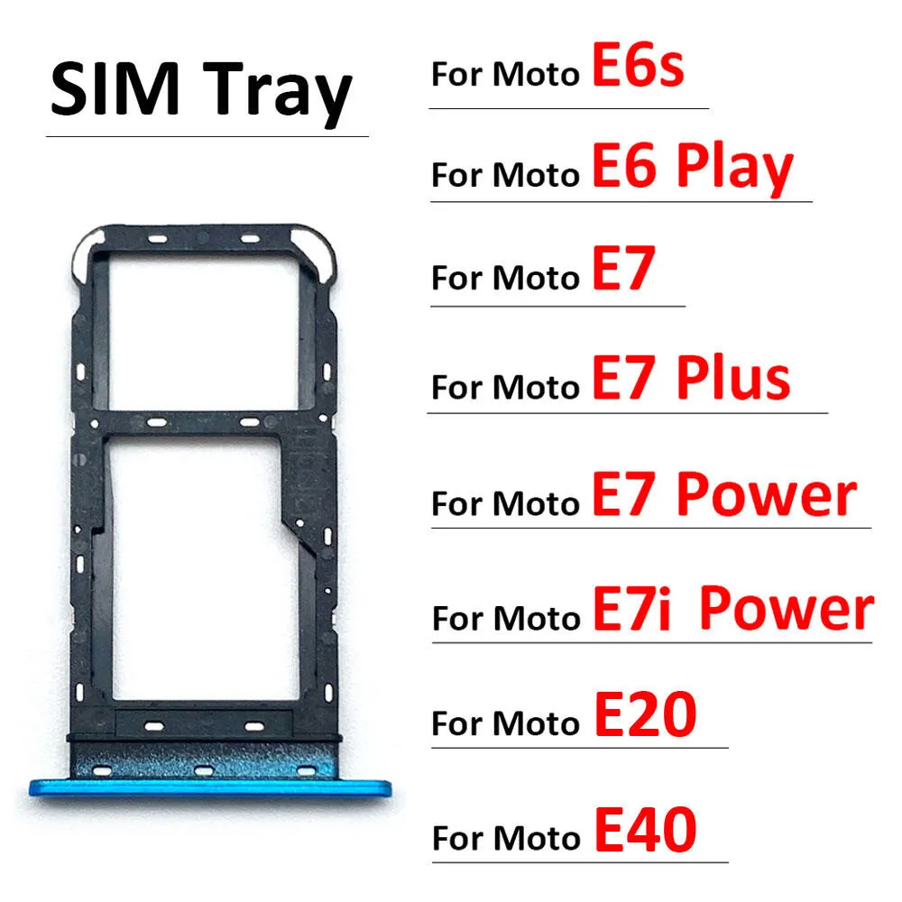 Moto E6 Play E6s E7 Plus E7i Power E20 E40 Sim Tray Micro SD Card Slot with Sim Ejector Pin Replacement Part Sim Trays & Ejector Pins Price in Bangladesh - Mobile.com.bd